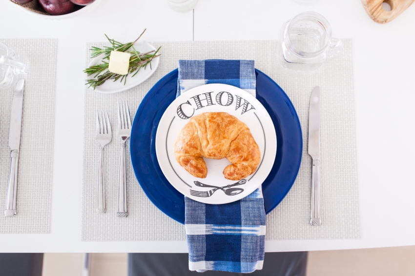 Pottery Barn Chow Plates - Country Breakfast with Pottery barn by Fashionble Hostess