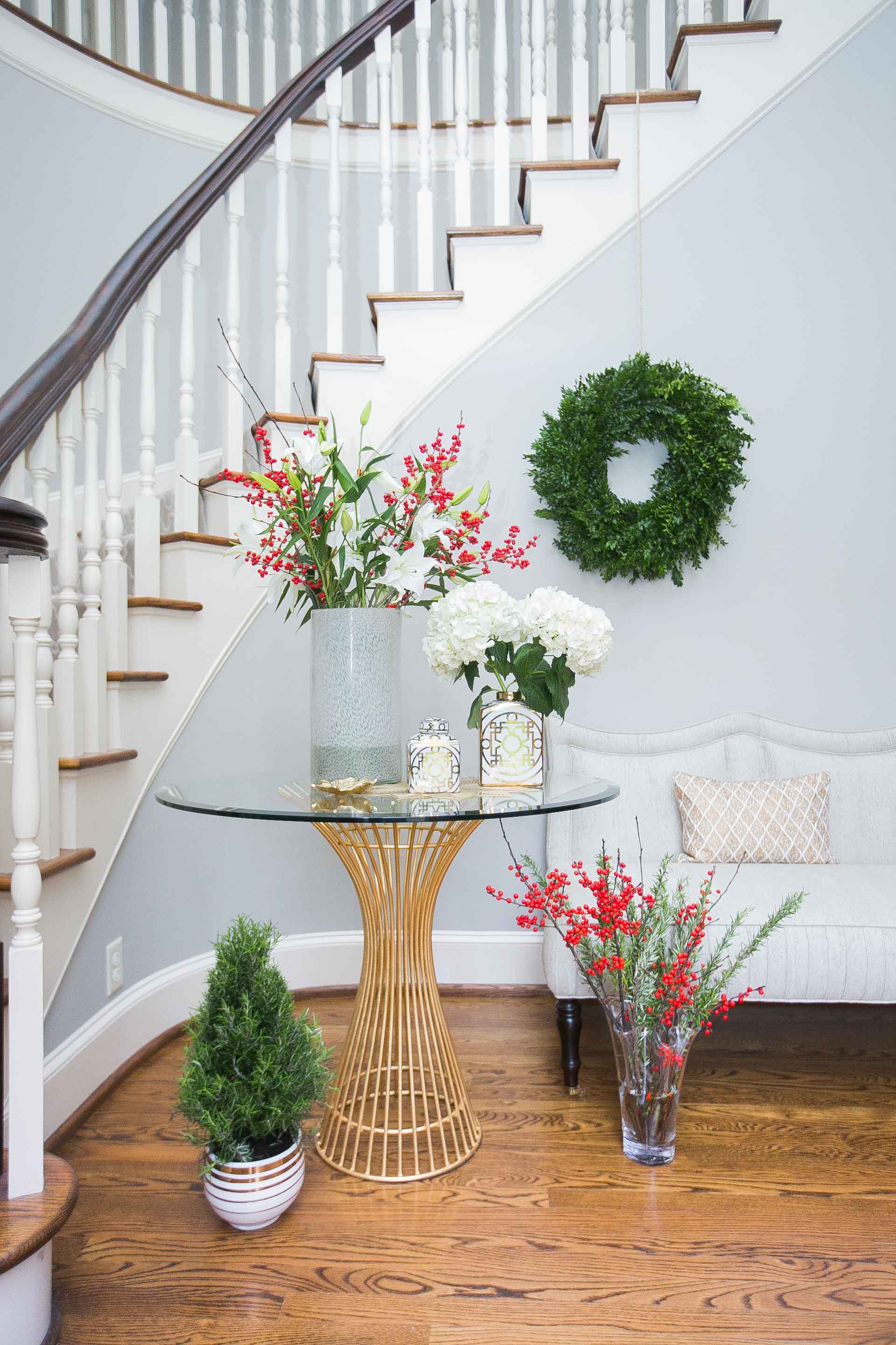 Decorate your Foyer for The Holidays by Fashionable Hostess5