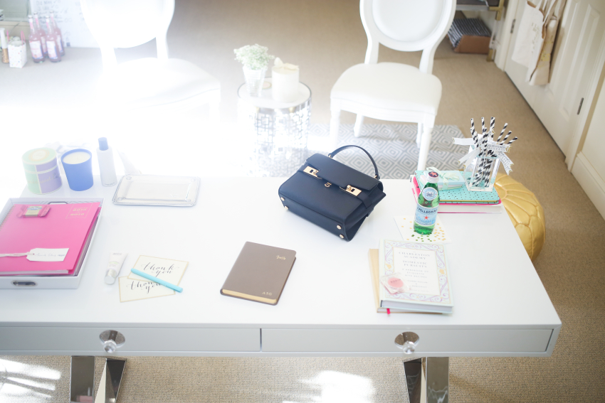 View of my desk on Fashionable Hostess