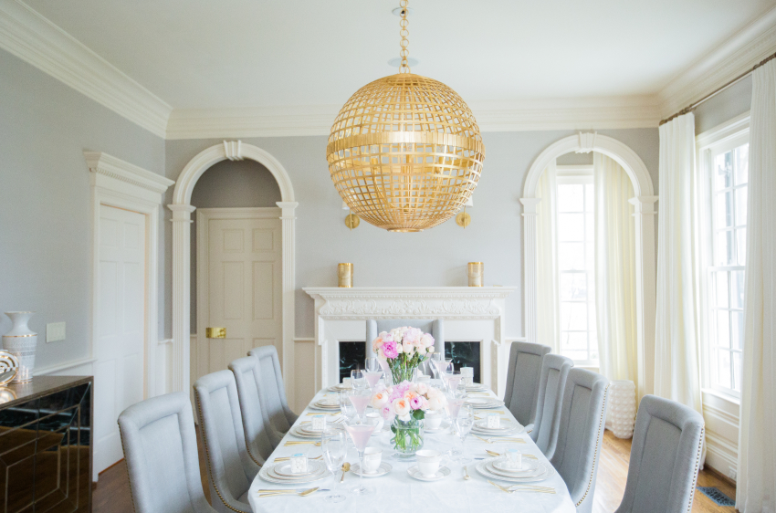 AERIN lighting by Circa Lighting in the Home of Fashionable Hostess