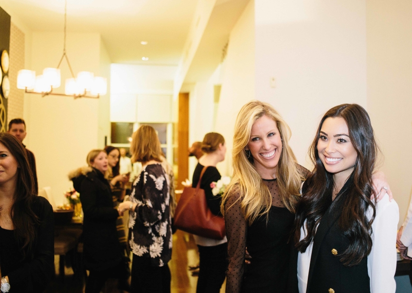 Bloggers Amanda Gluck of Fashionable Hostess and Kat Tanita of With Love from Kat at the World Kitchen Event
