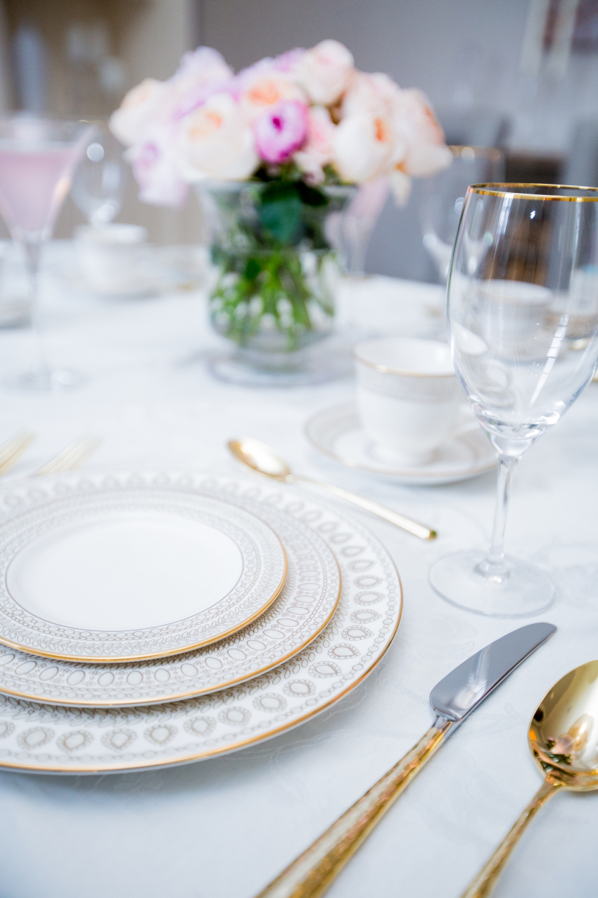 Fine china in gold by Lenox on Fashionable Hostess