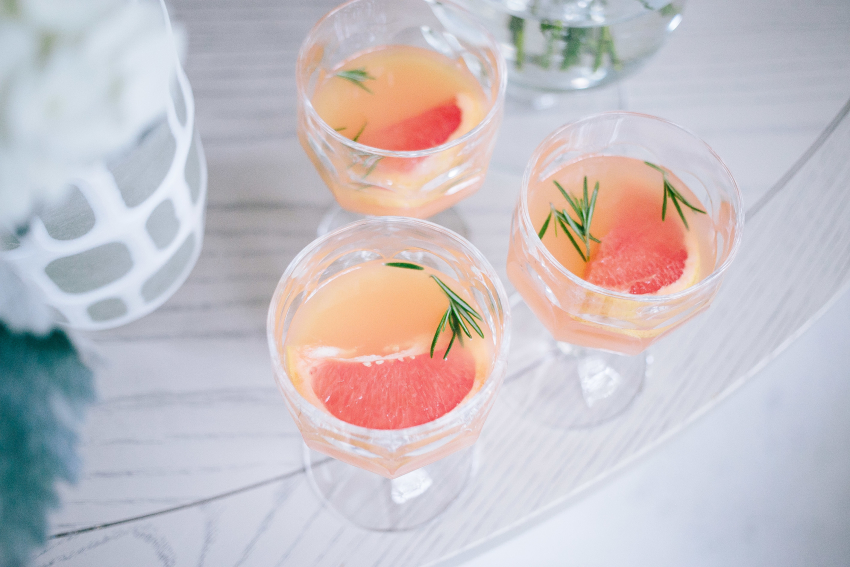 Home-made Graperuit and Thyme Cocktail by FashionableHostess