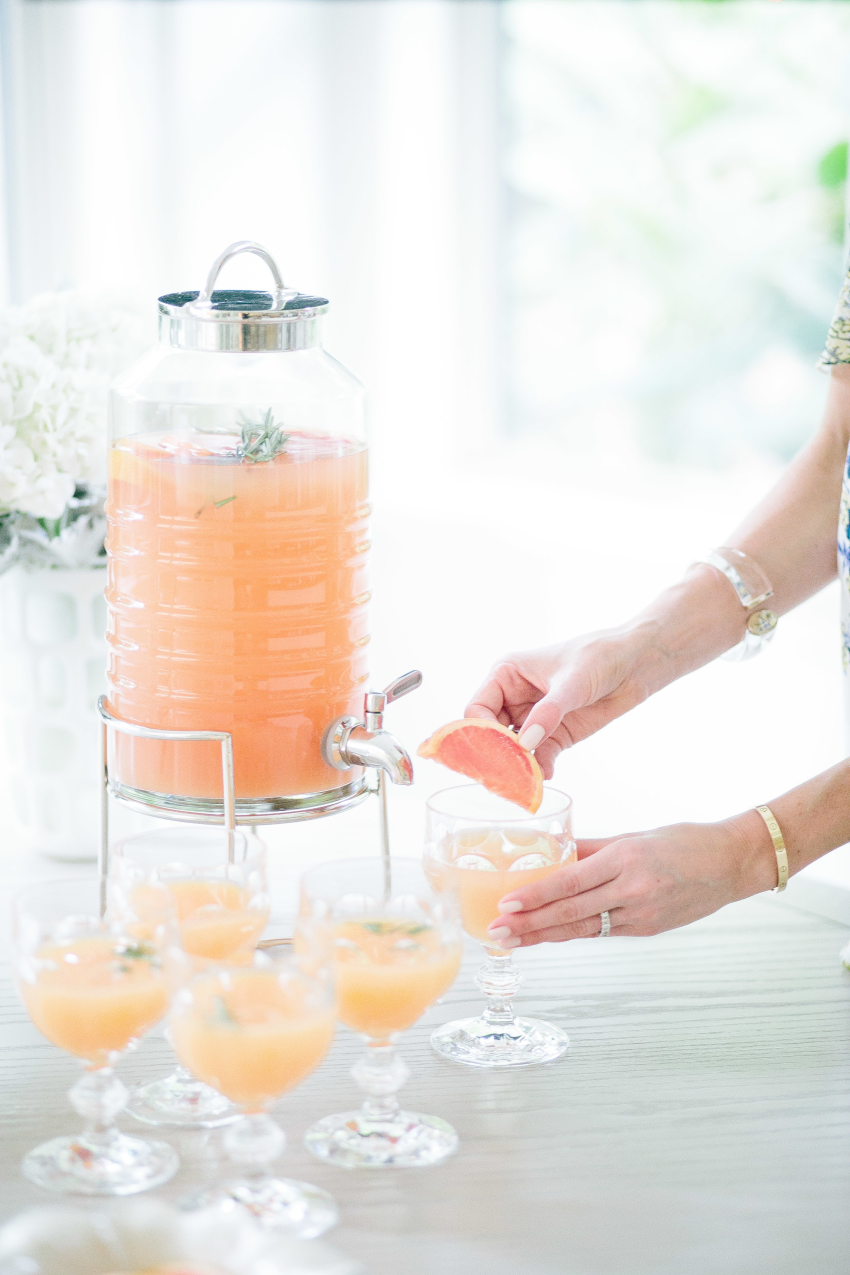 Spring Time Cococktail Ideas by Fashionable Hostess - Grapefruit Punch1