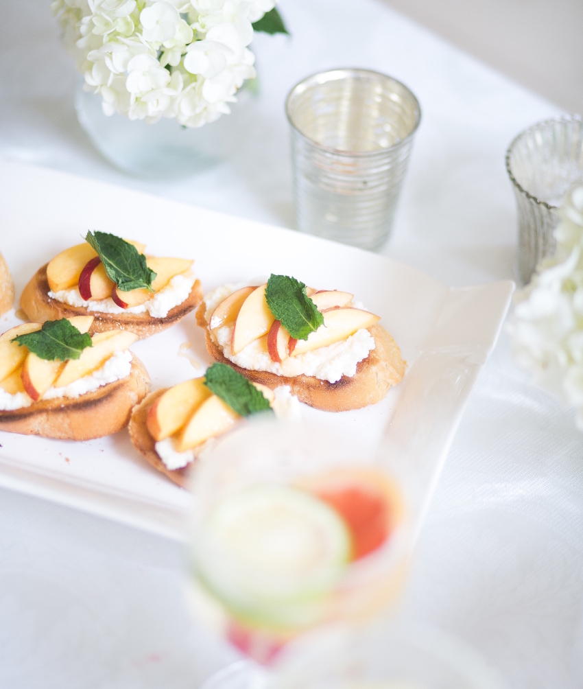 Goat Cheese Crostini Appetizer by Fashionable Hostess