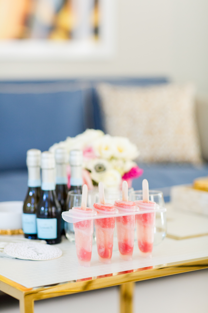 How to make Prosecco Popsicles by Fashionable Hostess - a collaboration with LaMarca and Gilt City