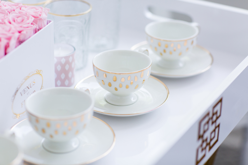 TeaPartyMeeting with H&M Home tea cups by Fashionable Hostess