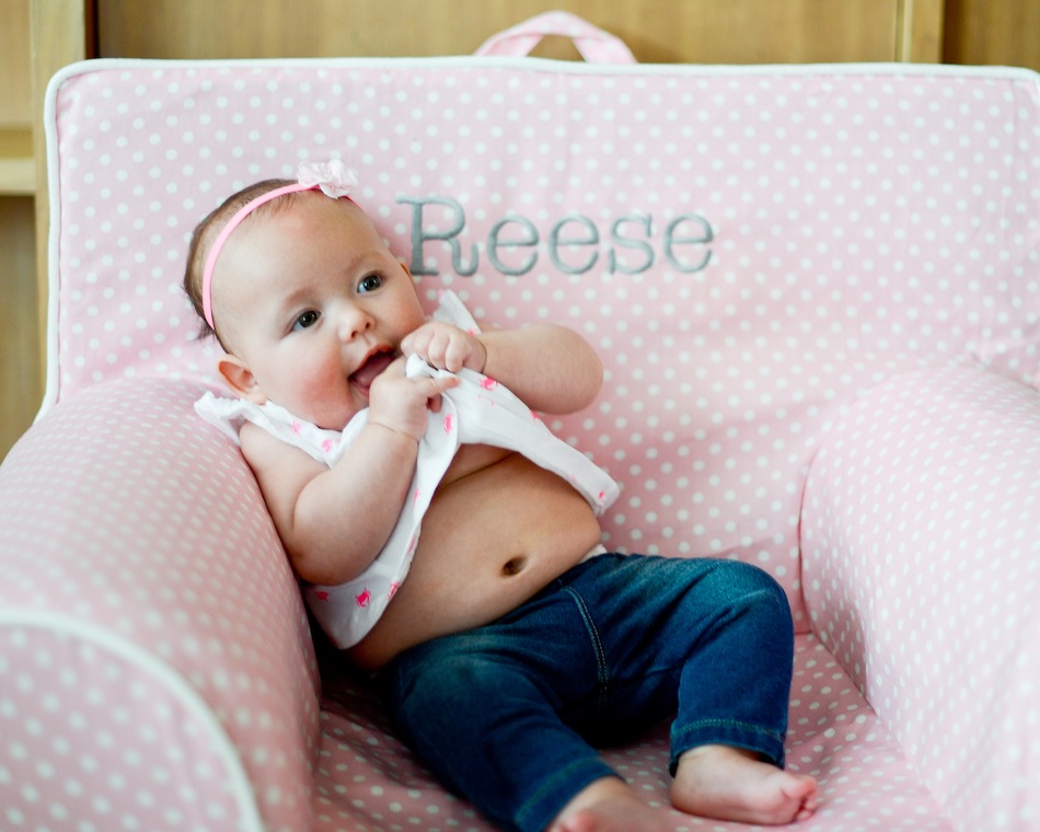 5 Month Baby Pink Lobster Claws Fashionable Hostess