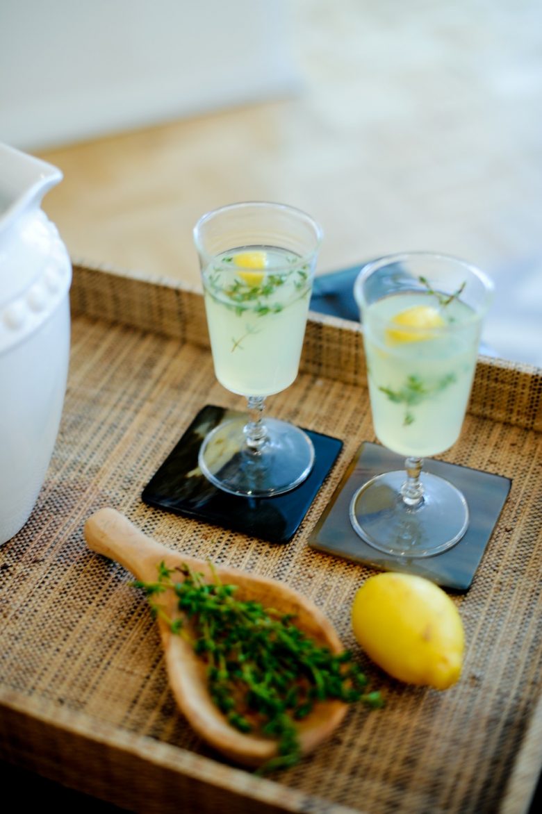 Vodka Thyme Lemonade Cocktail Fashionable Hostess