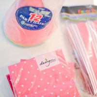 Pink Party Napkins and Party Hats