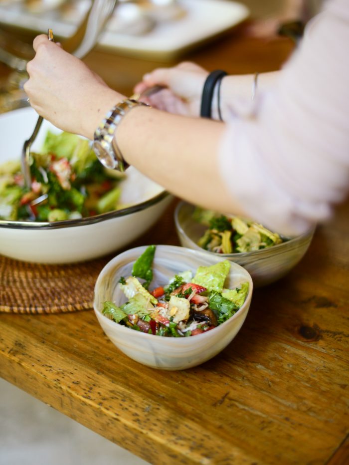 Strawberry and Shredded Mozzarella Salad - Fashionable Hostess