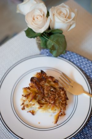 Home made Noodle Kugel with low fat cream cheese by Fashionable Hostess
