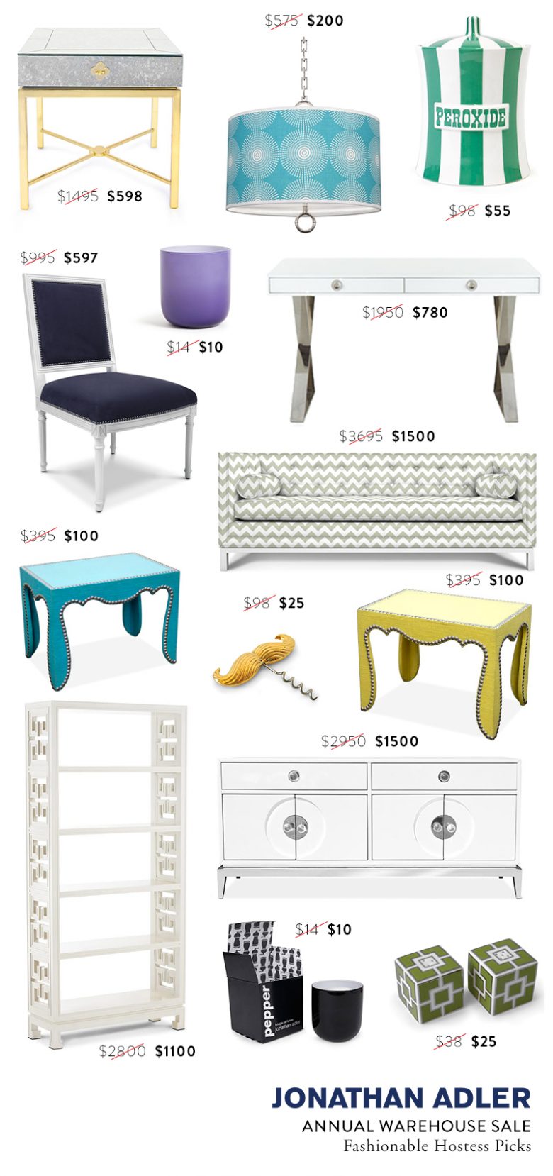 Jonathan Adler Annual Warehouse Sale Fashionable Hostess