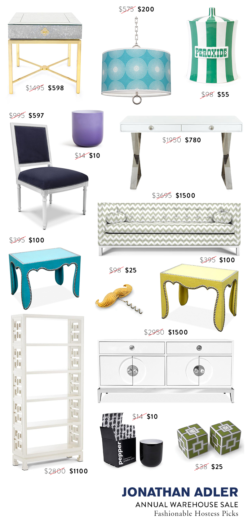 Jonathan Adler Annual Warehouse Sale Fashionable Hostess