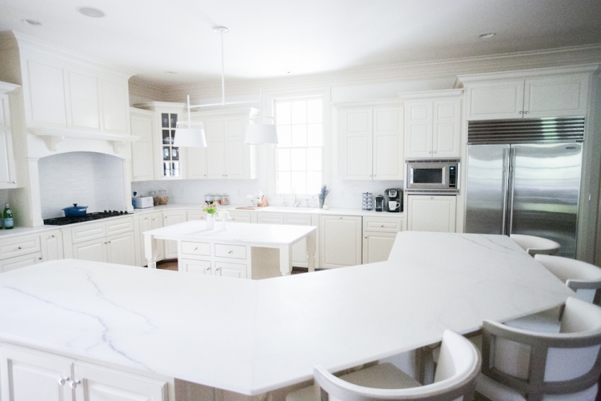 Amazing White Marble Countertops And Urban Electric Light Amazing White Marble Countertops And