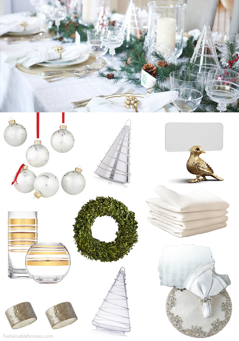 What you need to set your Christmas table by Fashionable Hostess