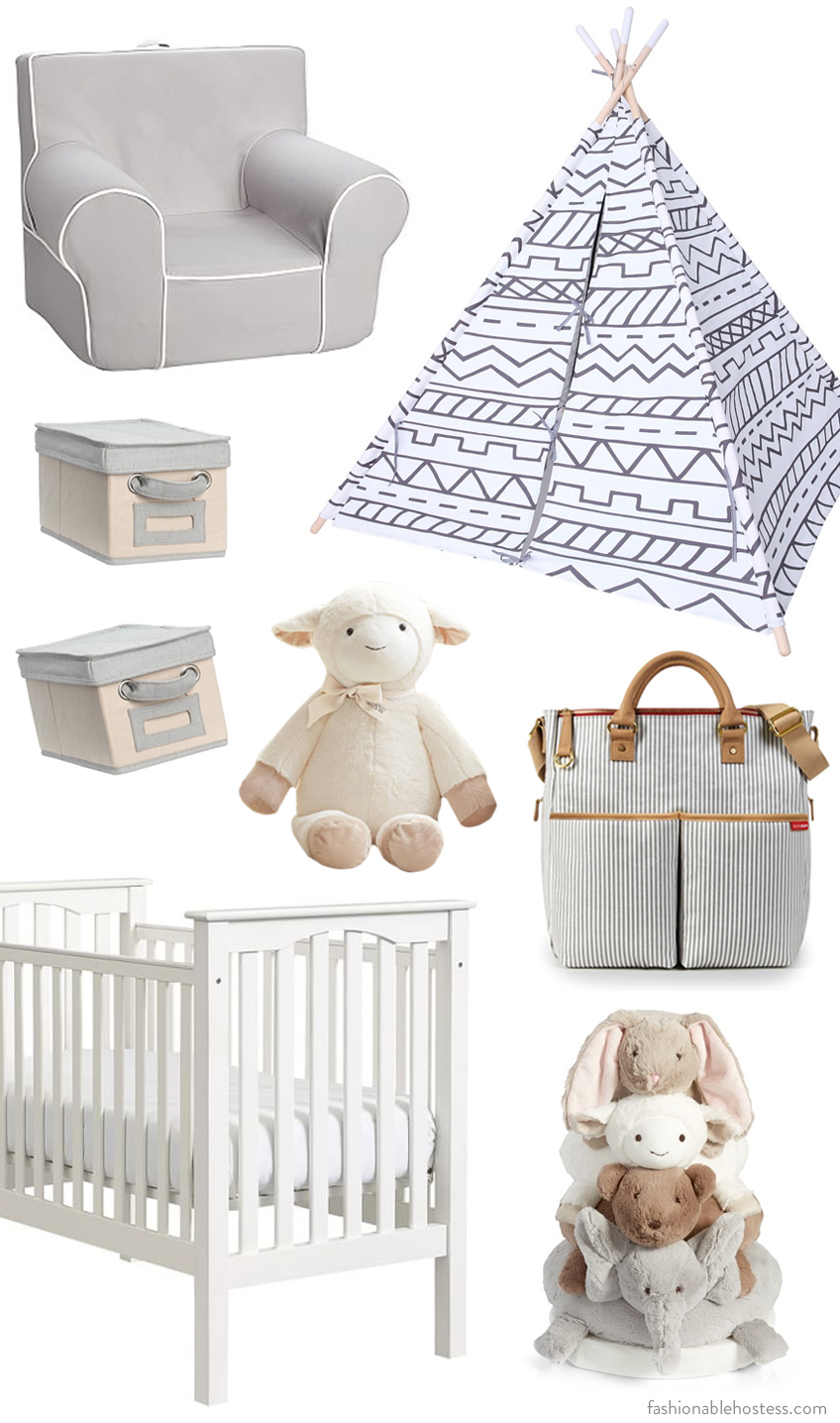 baby nursery shopping list by Fashionable Hostess