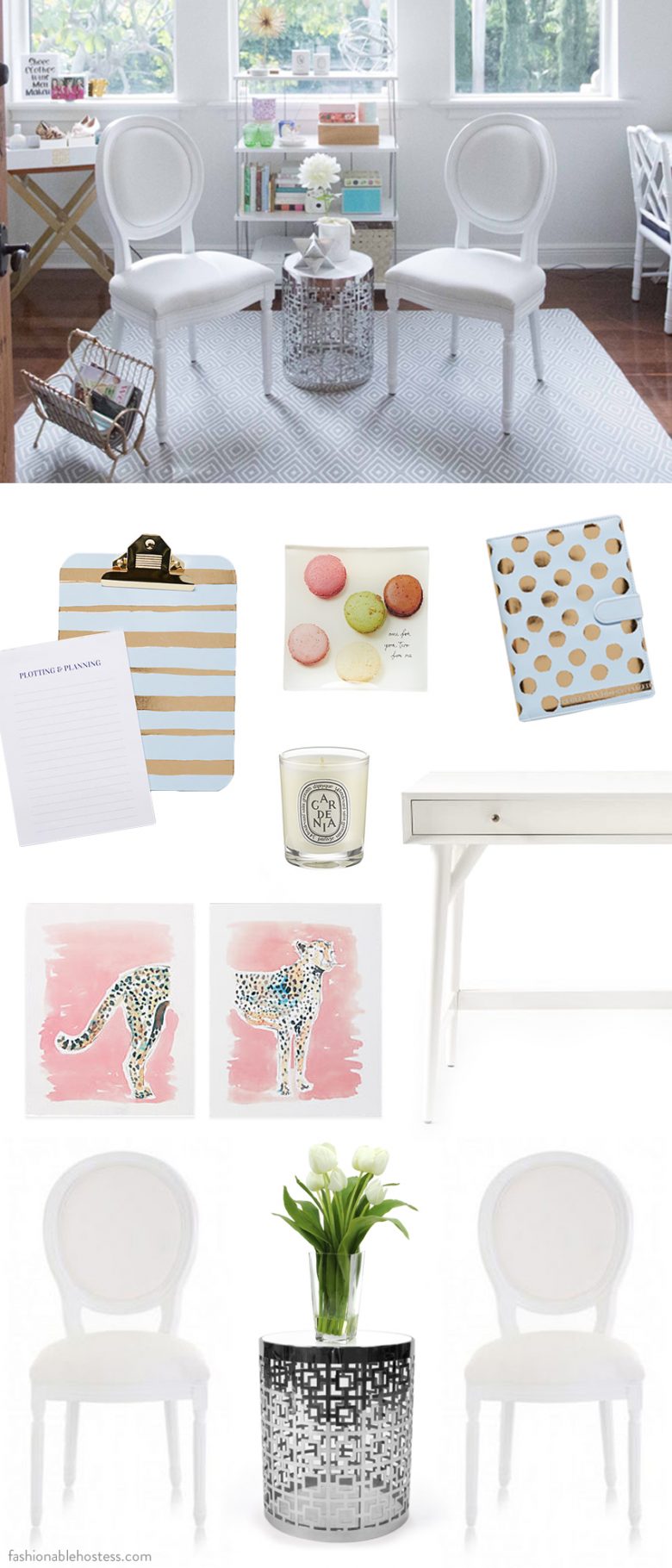Create a Girly Office Space - Fashionable Hostess
