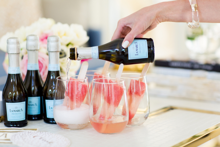 Champagne Popsicles by Fashionable Hostess