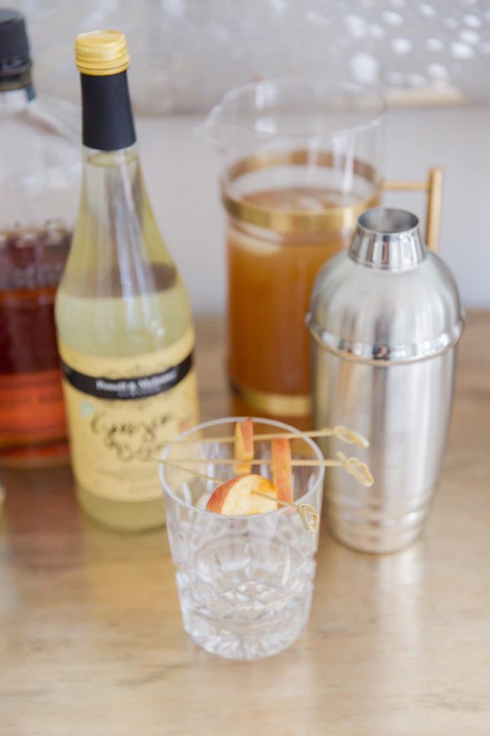 Apple Cider Cocktail with Ginger Beer Fashionable Hostess