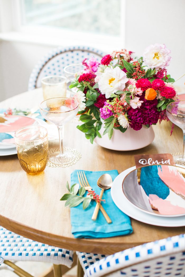 Dinner Party Spotlight Cake & Confetti Fashionable Hostess