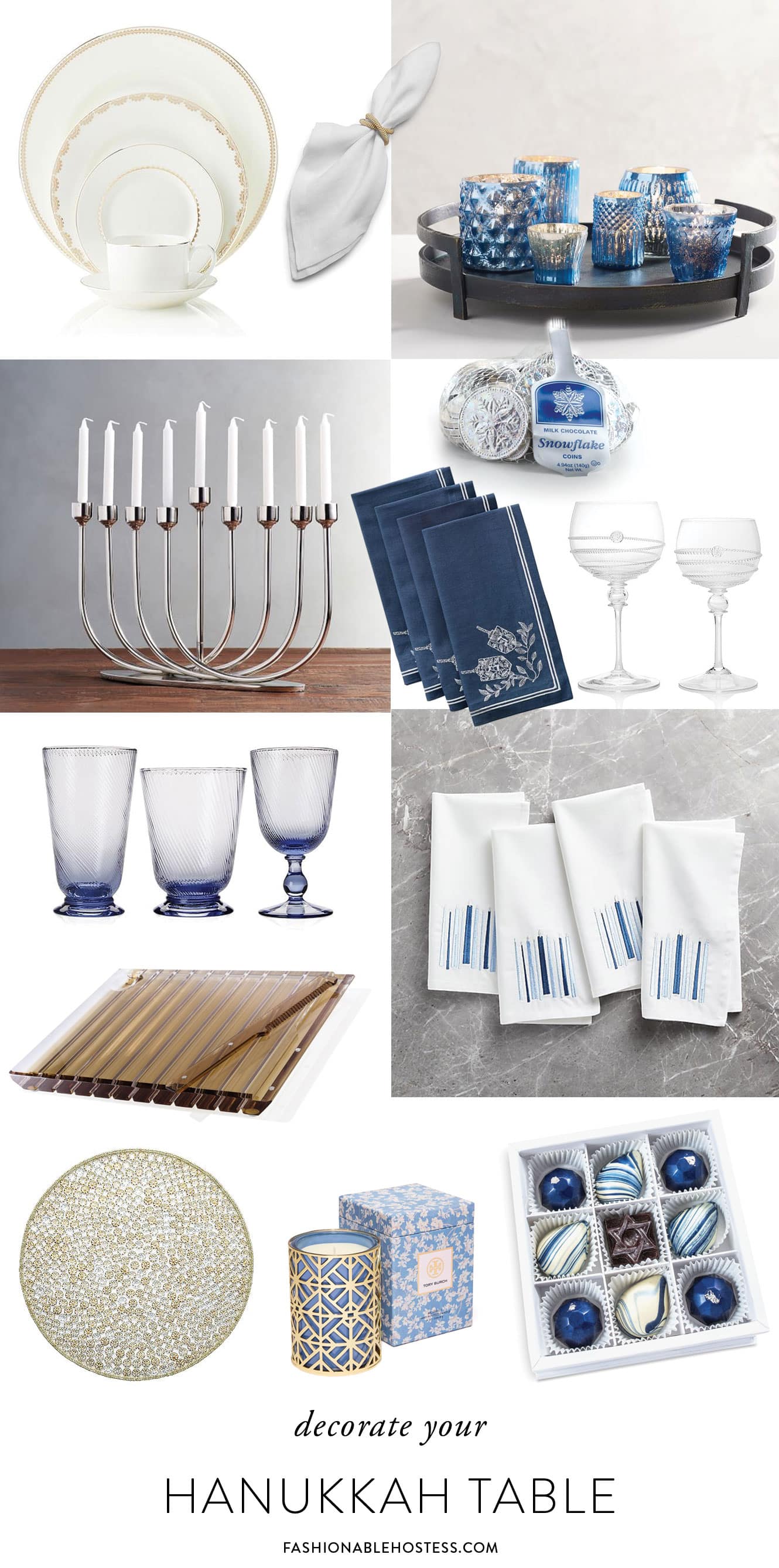 Hanukkah Table Essentials Fashionable Hostess