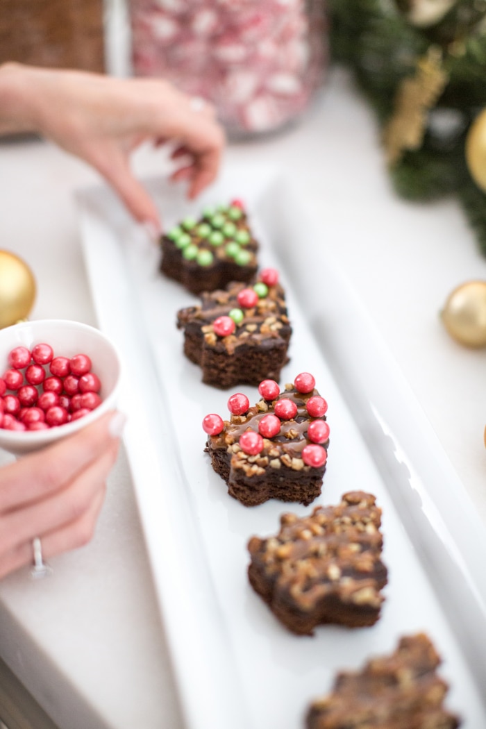 DIY Holiday Brownie Bar Fashionable Hostess