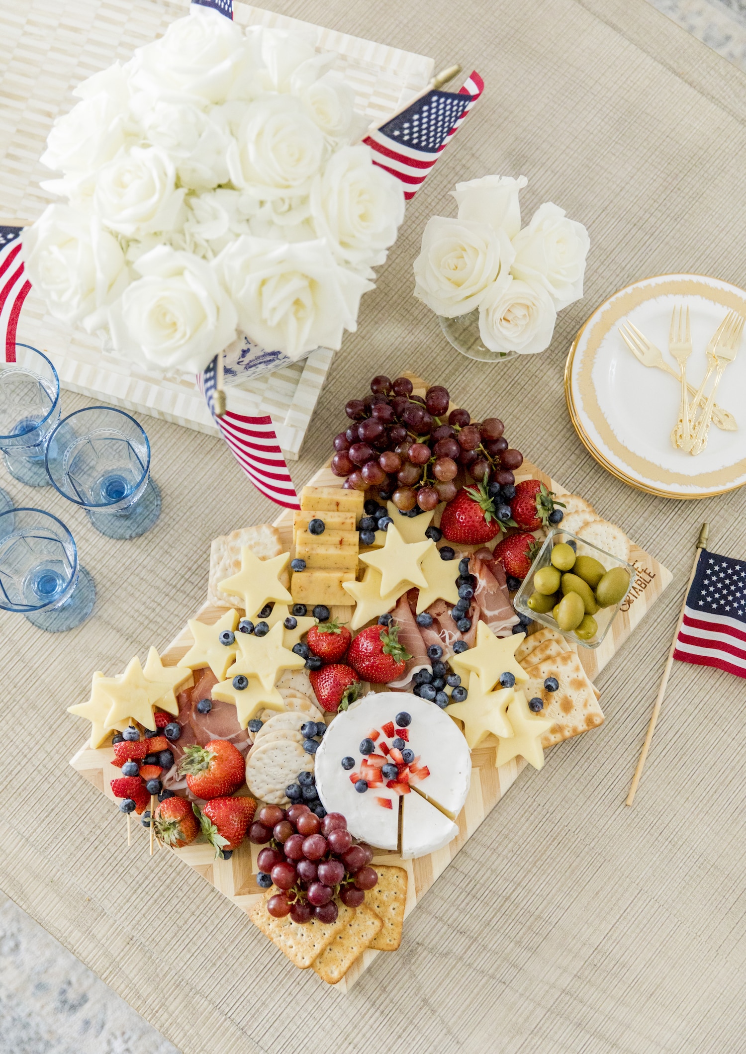 4th of July Cheese Platter 