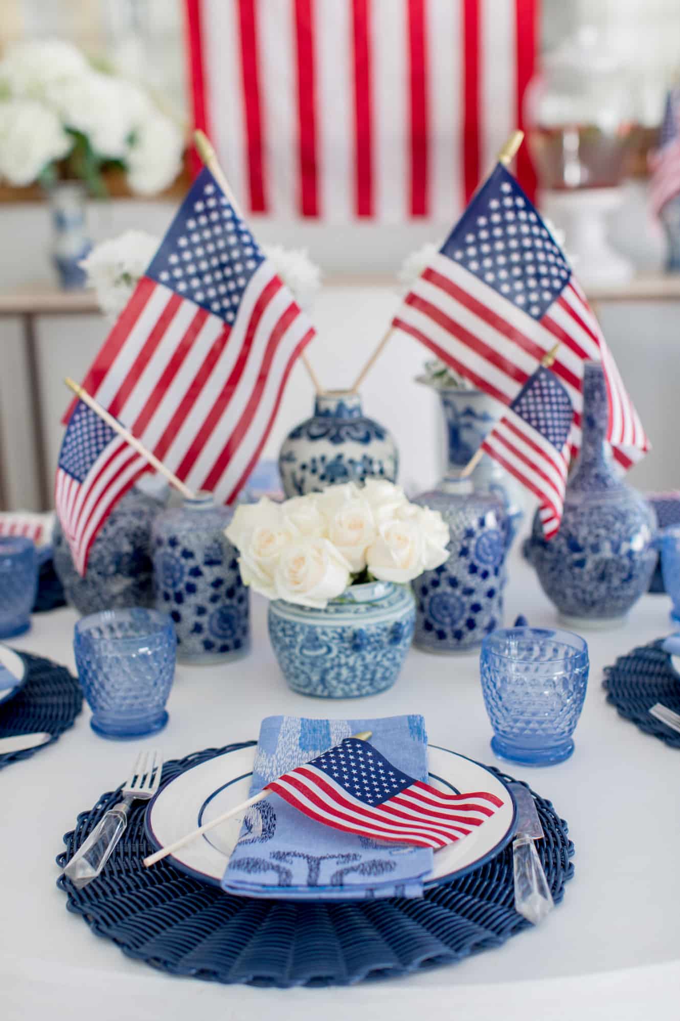 Fourth of July Table - Fashionable Hostess