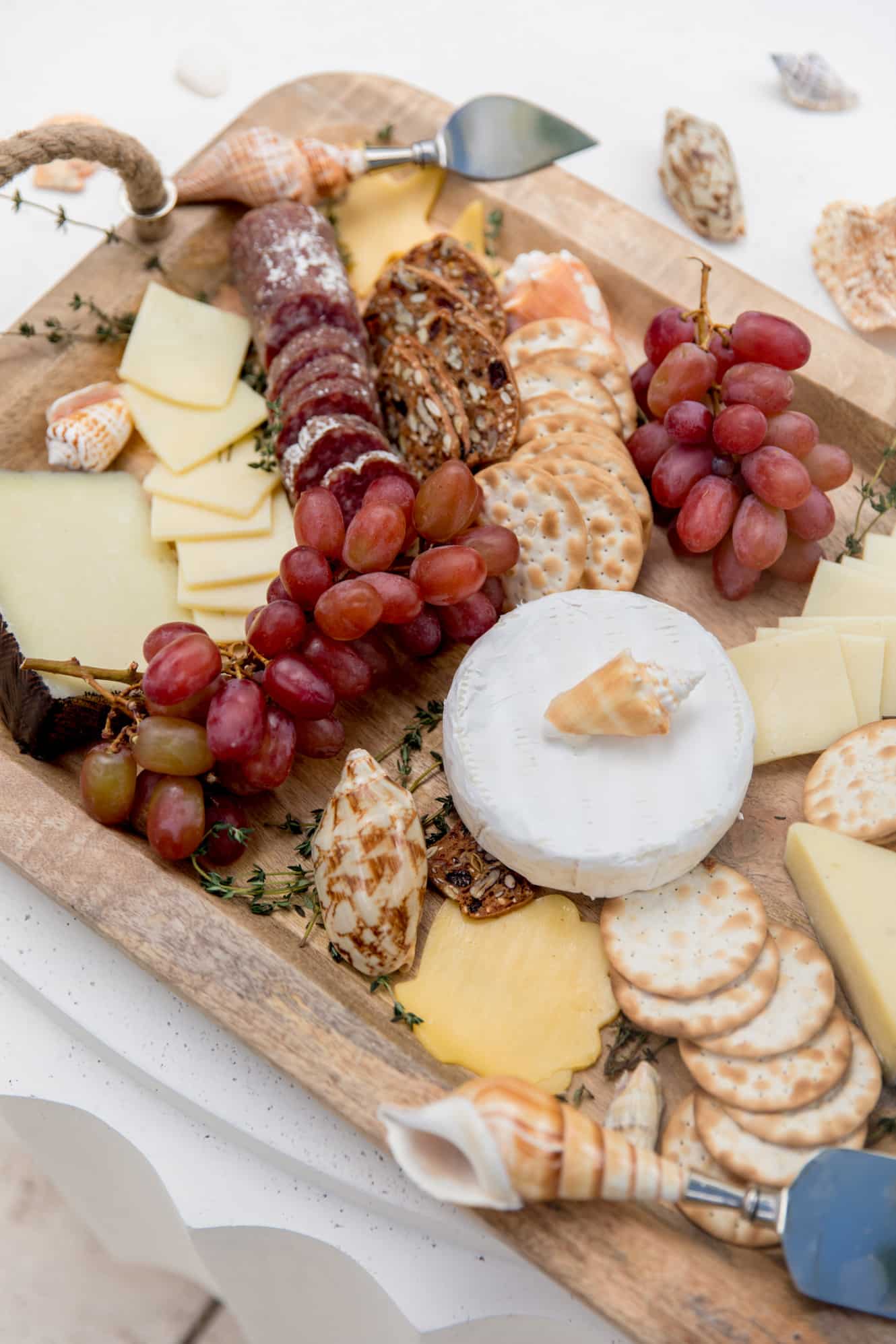 Seashell Cheese Board - Fashionable Hostess