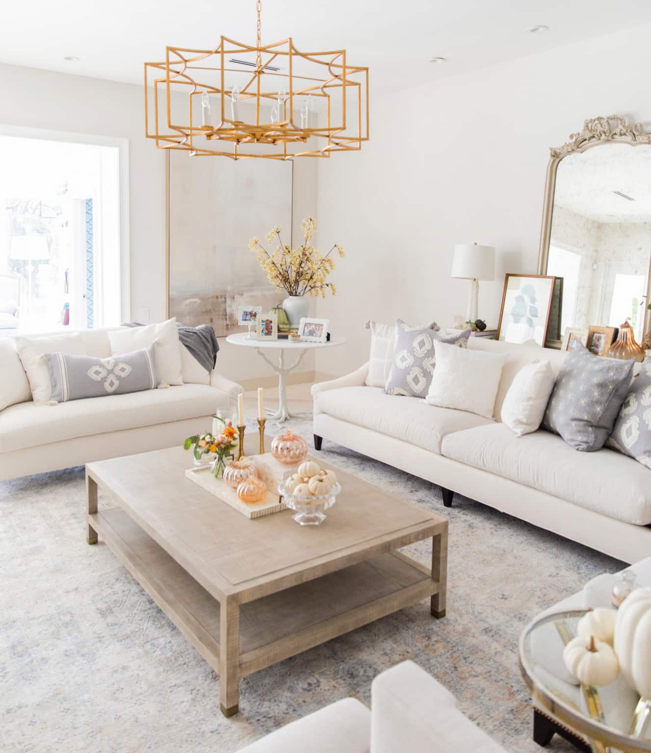 Get my Fall Family Room Look - Fashionable Hostess