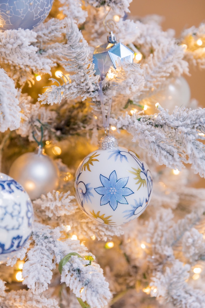 Our Blue & White Christmas Tree - Fashionable Hostess