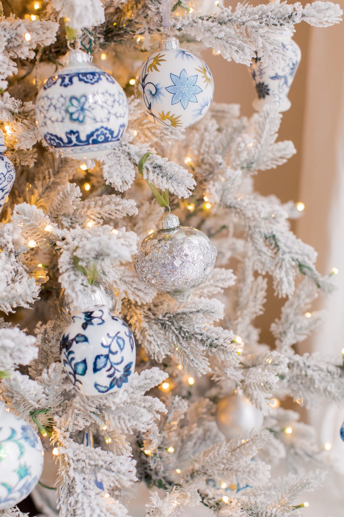 Our Blue & White Christmas Tree - Fashionable Hostess