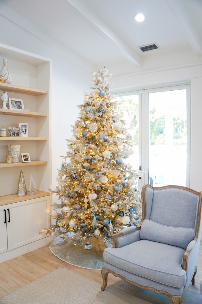 Our Blue Christmas Decor - Fashionable Hostess