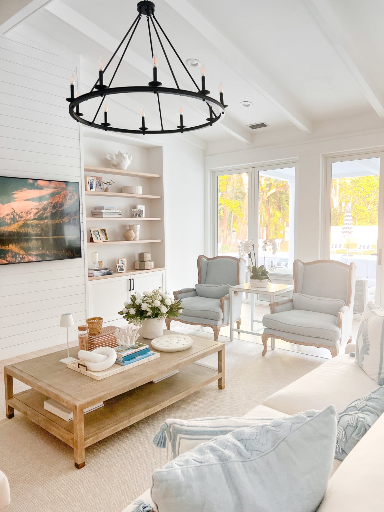 Morning Light in our Family Room - Fashionable Hostess
