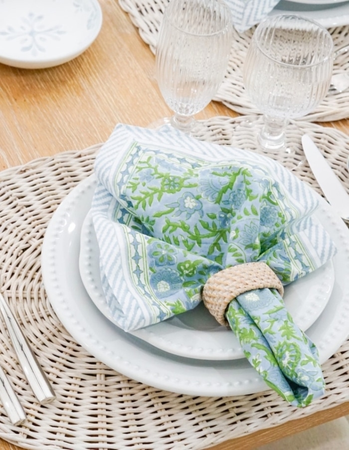 My go-to Napkin for Summer - Fashionable Hostess